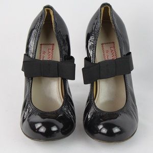 Black Lanvin Padded Leather Pumps